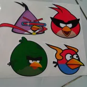 JDM Style Sticker angry bird space SET