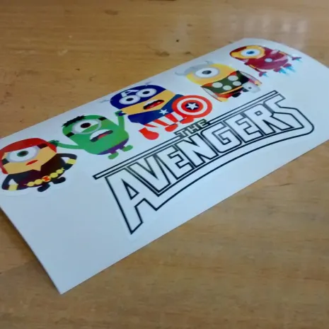 JDM Style Sticker avengers minion  avengers minion 15x8cm 10rb