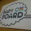 JDM Style Sticker baby on board awan 