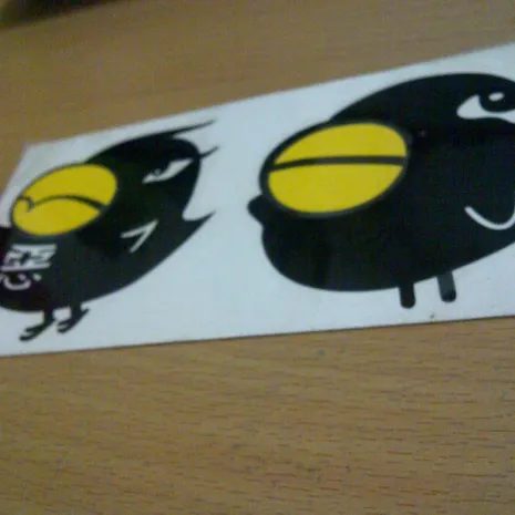 JDM Style Sticker bird mascot  bird mascot 14x6cm 7rb