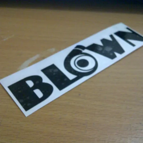 JDM Style Sticker blown  blown 12x3cm 7rb