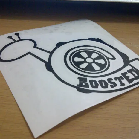 JDM Style Sticker boosted  boosted 10x10cm 7rb
