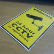 JDM Style Sticker cctv warning 
