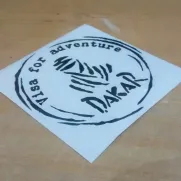JDM Style Sticker dakar visa 