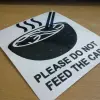 JDM Style Sticker dont feed the car 