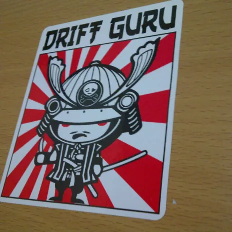 JDM Style Sticker drift guru  drift guru 10x8