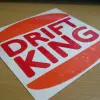 JDM Style Sticker drift king burger 