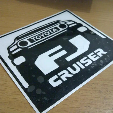 JDM Style Sticker fj cruiser  fj cruiser 10x8cm 7rb