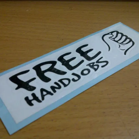 JDM Style Sticker free handjob  free hand jobs 10x3cm 7rb