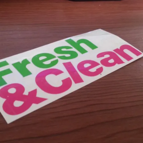 JDM Style Sticker fresh clean  fresh clean 12x5cm