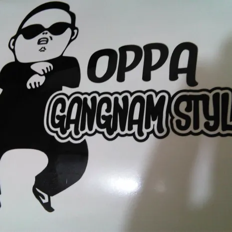JDM Style Sticker gangnam style  gangnam style 12x10cm