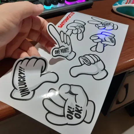 JDM Style Sticker handsign saito hand sign saito