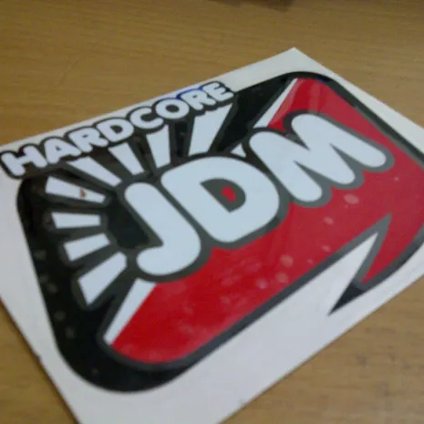 JDM Style Sticker hardcore jdm  hardcore jdm 10x7cm 7rb
