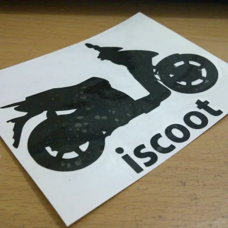 Biker Decal iscoot 3rd iscoot 3rd 10x7cm 7rb