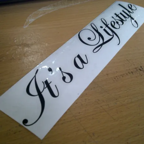 JDM Style Sticker its a lifestyle  its a lifestyle 20x4 5cm 8rb