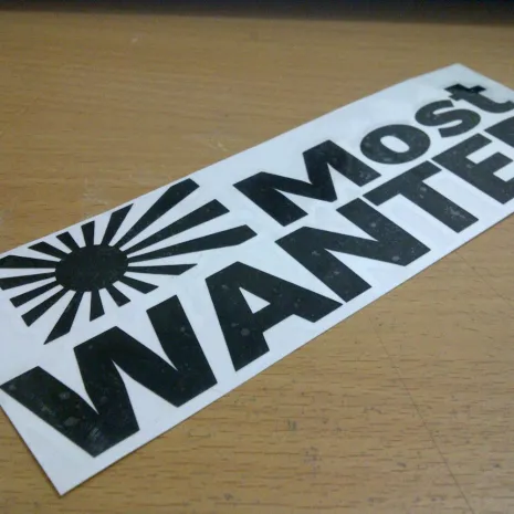 JDM Style Sticker japan most wanted japan most wanted 15x5cm 7rb