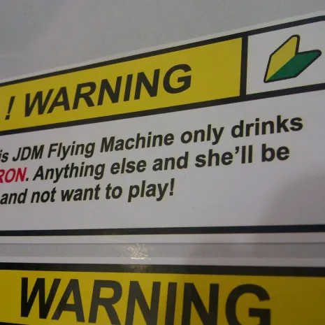 JDM Style Sticker jdm flying machine  jdm flying machine 10x5cm