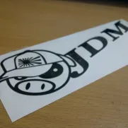 JDM Style Sticker jdm pig 