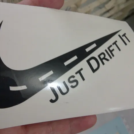 JDM Style Sticker just drift it  just drift it 12x5cm