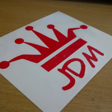JDM Style Sticker king of jdm  king of jdm 10x8cm 7rb