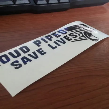 JDM Style Sticker loud pipes loud pipes 15x5cm