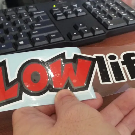 JDM Style Sticker low life  low life 18x5cm