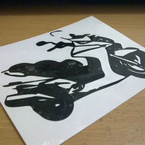 Biker Decal matic icon matic icon 10x8cm 7rb