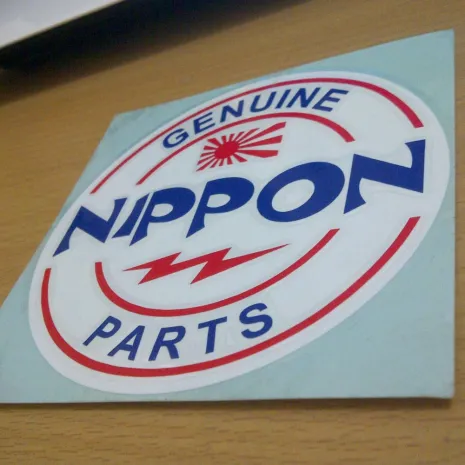 JDM Style Sticker nippon parts  nippon parts 10x10cm 7rb