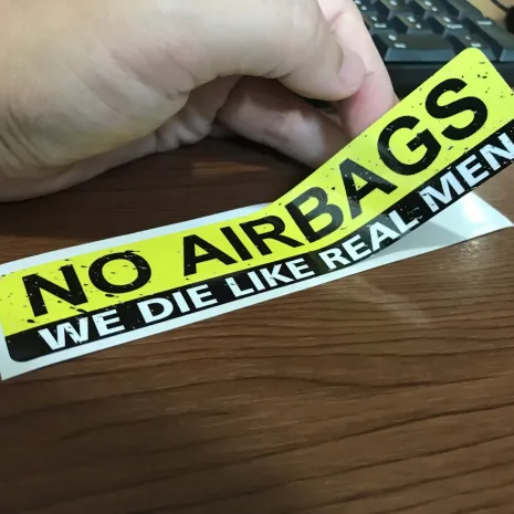 JDM Style Sticker no airbags  no airbags 15x3