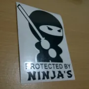 JDM Style Sticker protected by ninja 