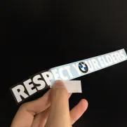 JDM Style Sticker respect elders