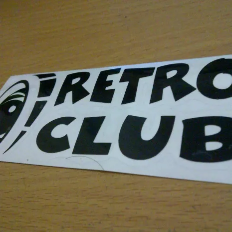 JDM Style Sticker retro club  retro club 10x4cm 7rb