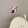 Decorative Sticker toilet bulat