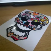 JDM Style Sticker skull bomb 