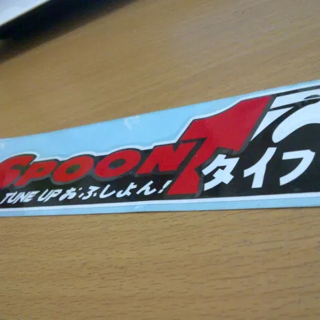 JDM Style Sticker spoon tune up spoon tune up 15x4cm 7rb