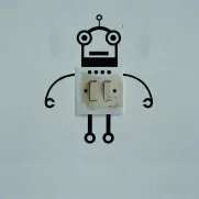 Decorative Sticker stop kontak robot 1 