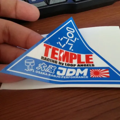 JDM Style Sticker temple segitiga  temple segitiga 10x7cm