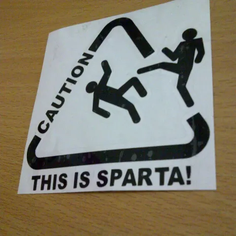 JDM Style Sticker this is sparta  this is sparta 8x8cm