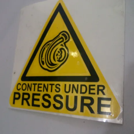 JDM Style Sticker under pressure  under pressure 10x9cm