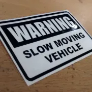 JDM Style Sticker warning slow moving