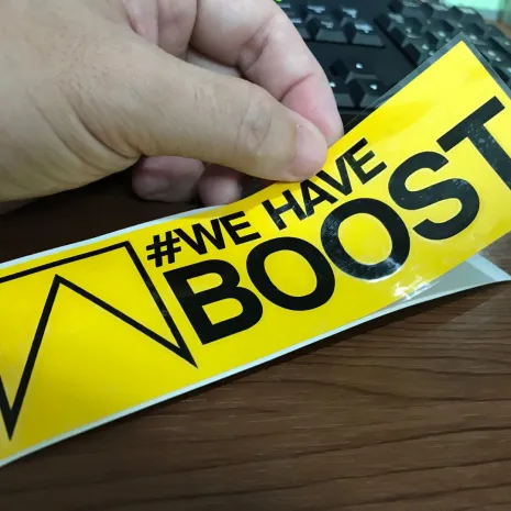 JDM Style Sticker we have boost we have boost 15x4 7cm