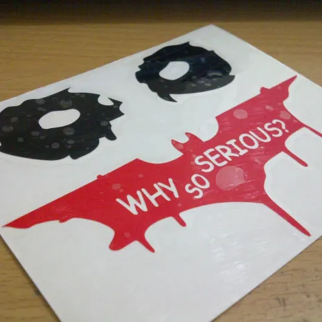 JDM Style Sticker why so serious  why so serious 10x10cm 7rb