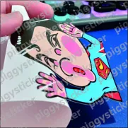 JDM Style Sticker superman glass